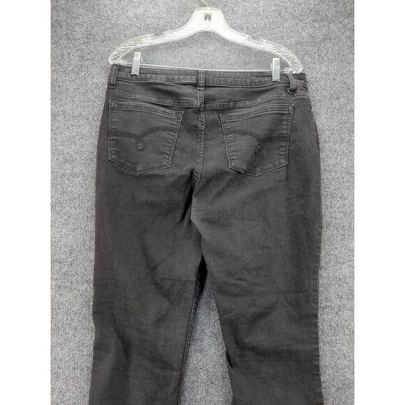 Womens Riders By Lee Midrise Bootcut Jeans Size 14L Black Cotton Blend - Picture 5 of 10